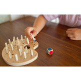 KOLOROWE PĘDZLE drewniana gra pamięciowa BS Toys 4+