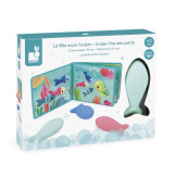 PRZYJACIELE POD WODĄ książeczka do kąpieli z 3 psikawkami JANOD 10m+