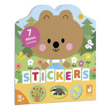 LAS książeczka do wyklejania z naklejkami JANOD 18m+