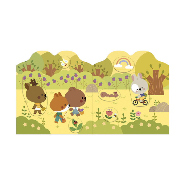 LAS książeczka do wyklejania z naklejkami JANOD 18m+