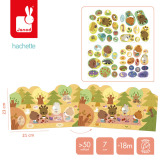 LAS książeczka do wyklejania z naklejkami JANOD 18m+