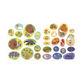 LAS książeczka do wyklejania z naklejkami JANOD 18m+