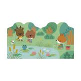 LAS książeczka do wyklejania z naklejkami JANOD 18m+