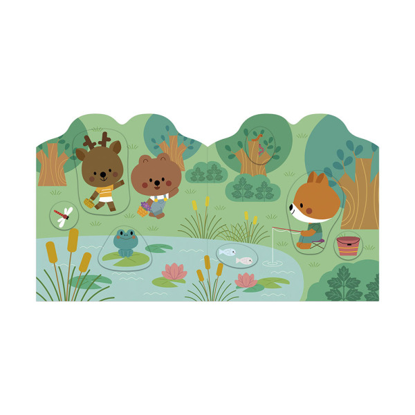 LAS książeczka do wyklejania z naklejkami JANOD 18m+