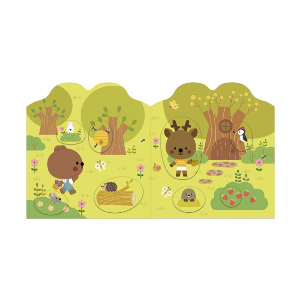 LAS książeczka do wyklejania z naklejkami JANOD 18m+