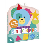 KSZTAŁTY naklejki 300 szt. figury geometryczne do wyklejania JANOD 3+