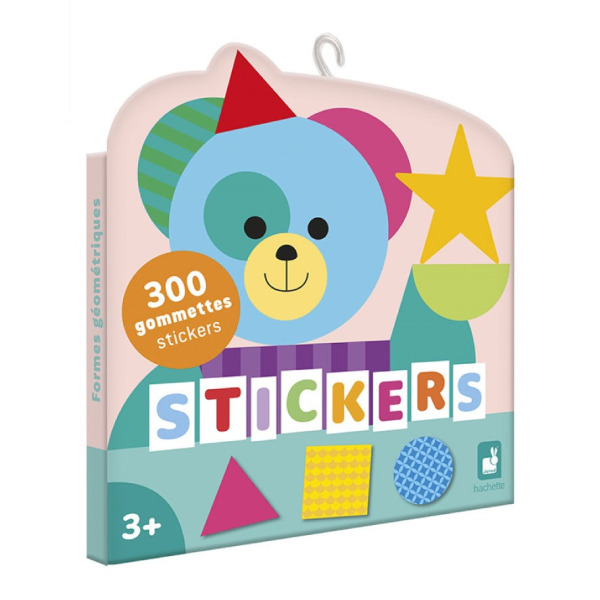 KSZTAŁTY naklejki 300 szt. figury geometryczne do wyklejania JANOD 3+