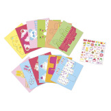 KAWAII 12 pudełek z papieru do samodzielnego wykonania  zestaw kreatywny JANOD 7+