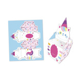 KAWAII 12 pudełek z papieru do samodzielnego wykonania  zestaw kreatywny JANOD 7+