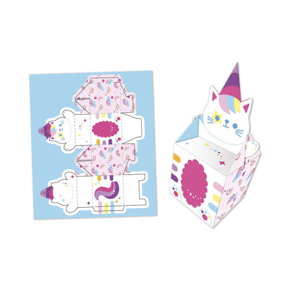 KAWAII 12 pudełek z papieru do samodzielnego wykonania  zestaw kreatywny JANOD 7+