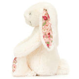 KRÓLICZEK kremowa przytulanka z kwiecistymi uszami Blossom Berry Bunny 18 cm Jellycat 0+