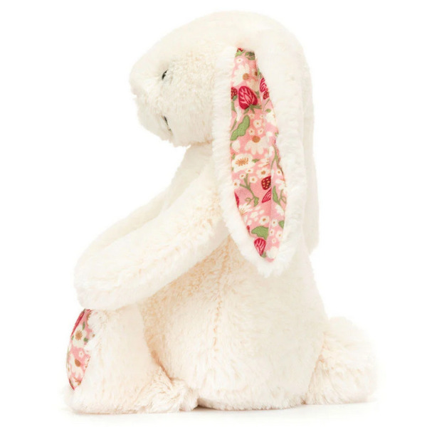 KRÓLICZEK kremowa przytulanka z kwiecistymi uszami Blossom Berry Bunny 18 cm Jellycat 0+
