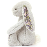 KRÓLICZEK srebrna przytulanka z kwiecistymi uszami Blossom Bloom Bunny 18 cm Jellycat 0+