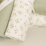 OTULACZ MUŚLINOWY 120x120 cm Blueberry Leaves Little Dutch 0+