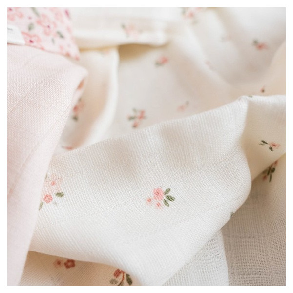 OTULACZ MUŚLINOWY 120x120 cm Fairy Blossom Little Dutch 0+