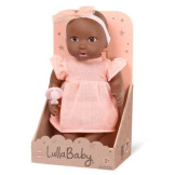 NIEMOWLĘ lalka ze smoczkiem, w różowej sukience i opasce 35 cm LullaBaby 2+