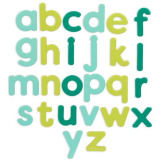 MAGNETYCZNE LITERKI I CYFERKI w drewnianej skrzyneczce, z TABLICĄ do pisania kredą B.TOYS 3+