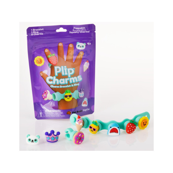 BIŻUTERIA PLIP CHARMS zestaw turkusowy bransoletka, pierścionek i 8 charmsów Fat Brain Toy 4+
