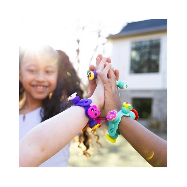 BIŻUTERIA PLIP CHARMS zestaw turkusowy bransoletka, pierścionek i 8 charmsów Fat Brain Toy 4+