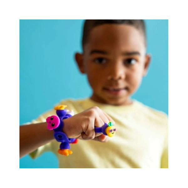 BIŻUTERIA PLIP CHARMS zestaw fioletowy bransoletka, pierścionek i 8 charmsów Fat Brain Toy 4+