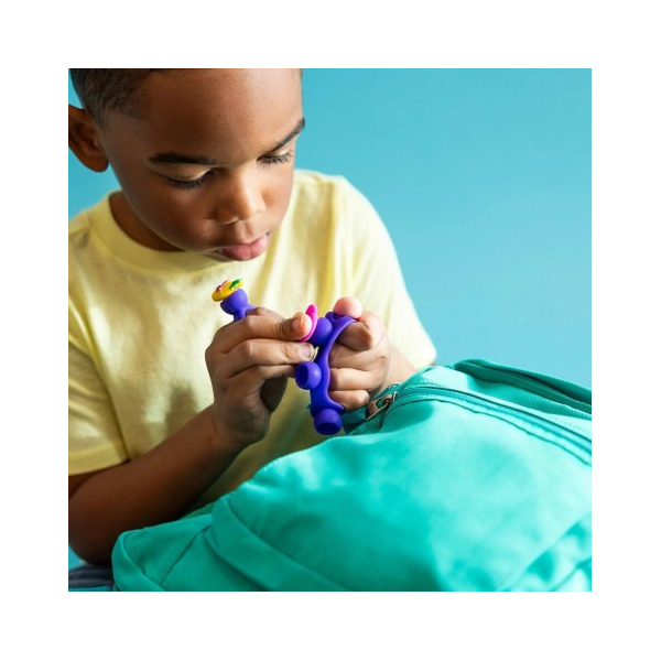 BIŻUTERIA PLIP CHARMS zestaw fioletowy bransoletka, pierścionek i 8 charmsów Fat Brain Toy 4+