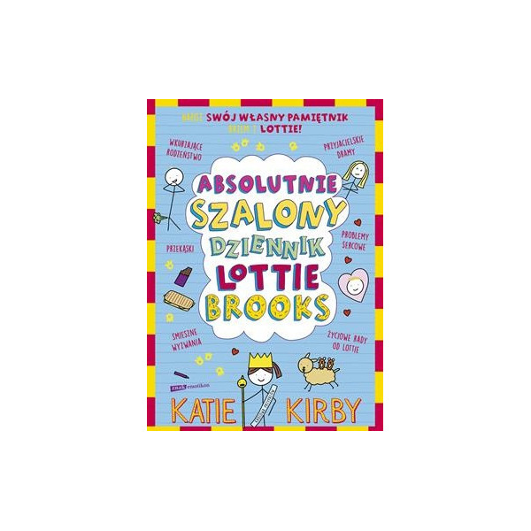 Absolutnie szalony dziennik Lottie Brooks książka Katie Kirby Wyd. Znak