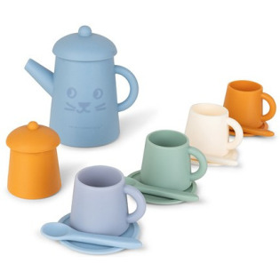 SERWIS DO HERBATY silikonowy zestaw herbaciany Pure Tones zabawa w dom 14 el. The Swim Essentials 3+