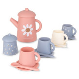 SERWIS DO HERBATY silikonowy zestaw herbaciany Daisy Flowers zabawa w dom 14 el. The Swim Essentials 3+