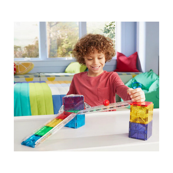 RAIL RACERS klocki magnetyczne zestaw 33 el. Magna-Tiles 3+