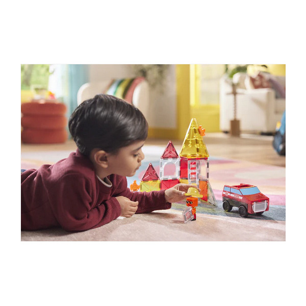 FIRE RESCUE klocki magnetyczne zestaw 27 el. Magna-Tiles 3+