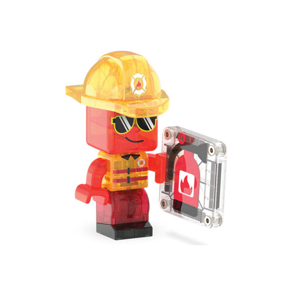 FIRE RESCUE klocki magnetyczne zestaw 27 el. Magna-Tiles 3+