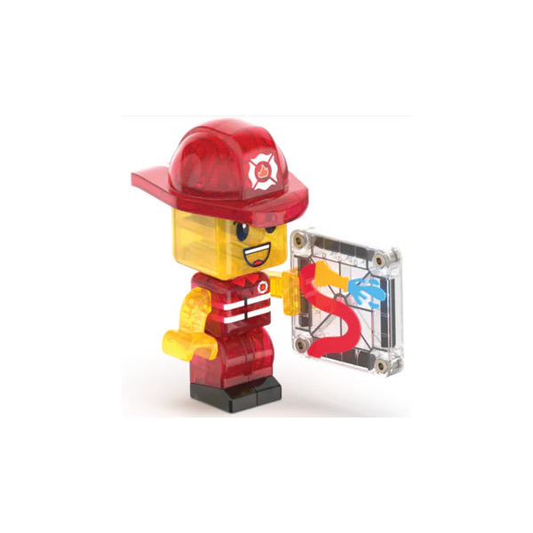 FIRE STATION klocki magnetyczne zestaw 50 el. Magna-Tiles 3+