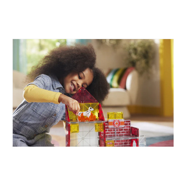 FIRE STATION klocki magnetyczne zestaw 50 el. Magna-Tiles 3+