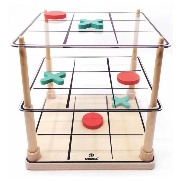 KÓŁKO I KRZYŻYK gra logiczna wersja 3D Svoora 6+