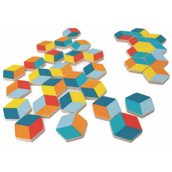 HEXAGAME drewniana układanka dopasowanka wersja SvooRetro Svoora 6+