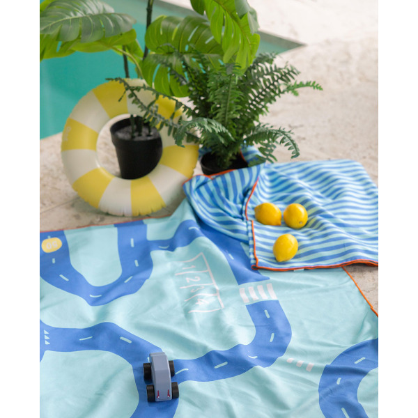 DWUSTRONNY RĘCZNIK PLAŻOWY PlayTowels L 180 x 100 cm Road