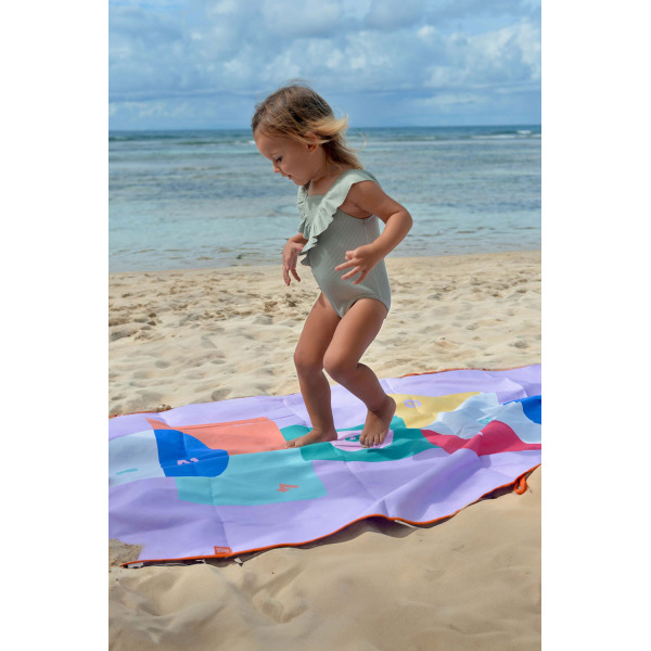 DWUSTRONNY RĘCZNIK PLAŻOWY PlayTowels L 180 x 100 cm Hopscotch