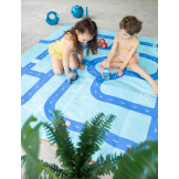 DWUSTRONNY RĘCZNIK PLAŻOWY PlayTowels XL 180 x 180 cm Road