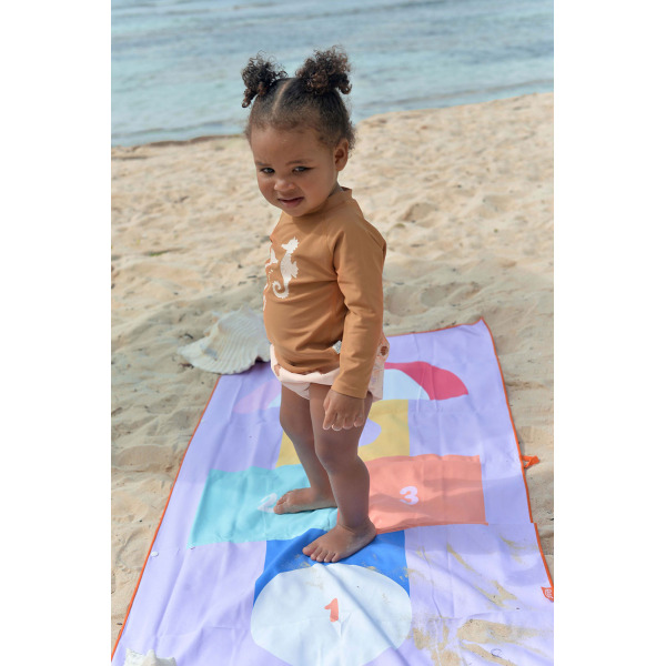 DWUSTRONNY RĘCZNIK PLAŻOWY PlayTowels M 140x70cm Hopscotch