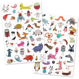 MAŁE STWORKI zmywalne tatuaże dla dzieci Djeco 3+