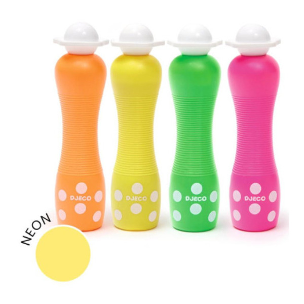 NEONOWE MARKERY PIANKOWE stempelkowe dla Malucha zestaw 4 szt. Djeco 3+