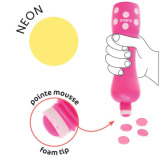 NEONOWE MARKERY PIANKOWE stempelkowe dla Malucha zestaw 4 szt. Djeco 3+