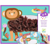 PUSZYŚCI PRZYJACIELE zestaw kreatywny wielorazowego użytku Djeco 3+