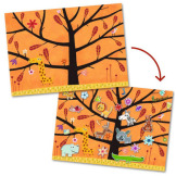 NA DRZEWIE naklejki wielokrotnego użytku Djeco 3+