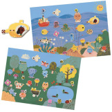 WAKACJE naklejki wielokrotnego użytku Djeco 3+