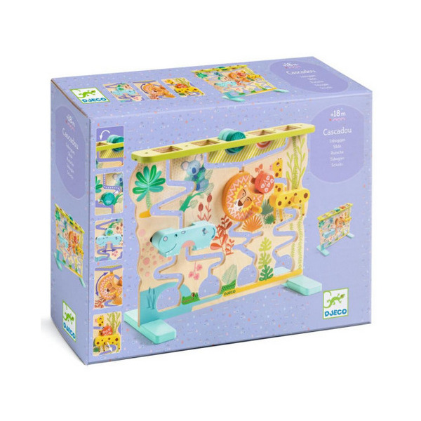 WODOSPAD drewniana zjeżdżalnia zabawka wczesnorozwojowa Djeco 18m+