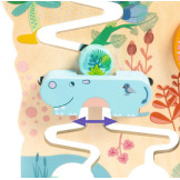 WODOSPAD drewniana zjeżdżalnia zabawka wczesnorozwojowa Djeco 18m+