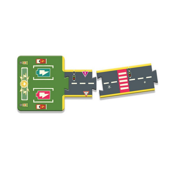 ULICE puzzle kartonowe drogi dla autek Crazy Motors Djeco 3+