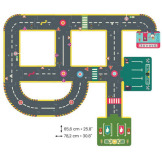 ULICE puzzle kartonowe drogi dla autek Crazy Motors Djeco 3+