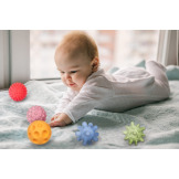 SENSORKI PASTELOWE piłeczki sensoryczne bez dziurki zestaw 5 szt. TULLO